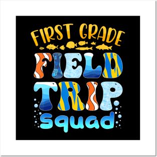 Aquarium Field Trip Squad First Grade Teacher Kids Posters and Art